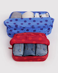 Large Packing Cube Set Polka Dot Mix