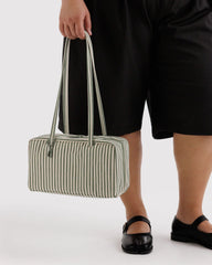 Nylon Bowler Bag Sage Stripe