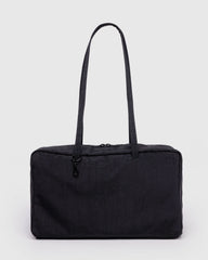 Medium Nylon Bowler Bag Black