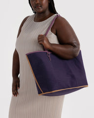 Large Nylon Reversible Tote Wild Plum Mix