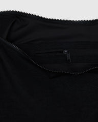Large Nylon Crescent Bag Black