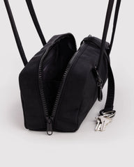 Small Nylon Bowler Bag Black