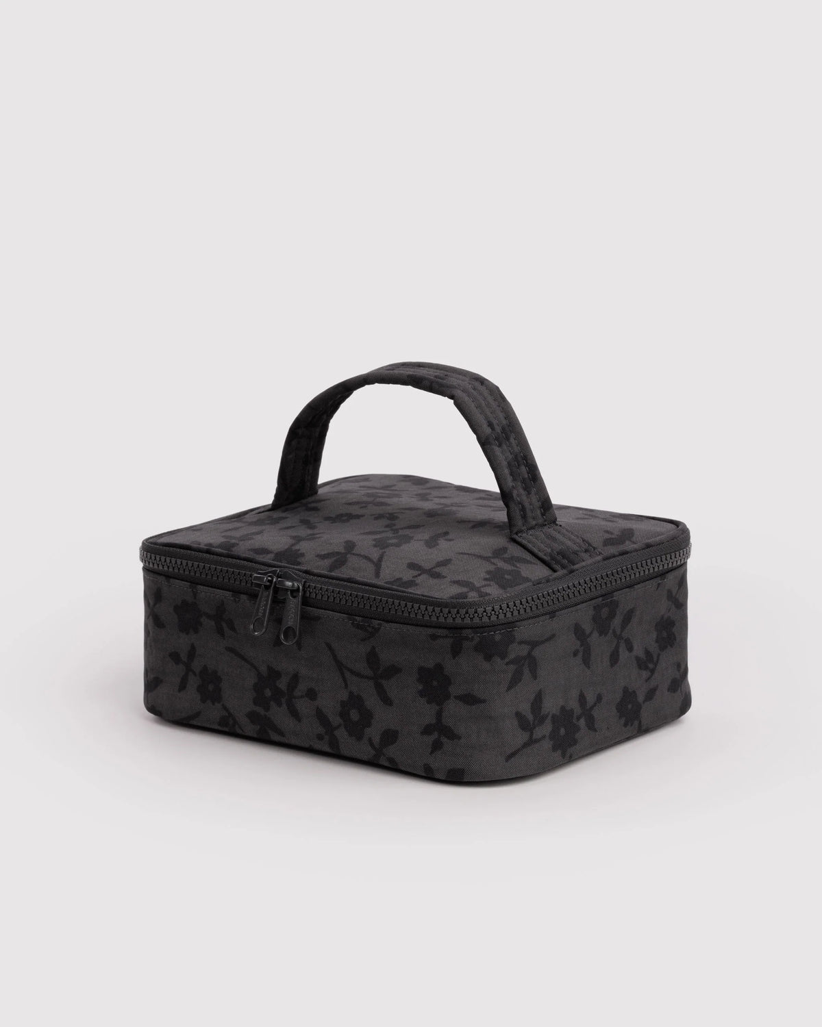 Small Cosmetic Case Charcoal Ditsy Floral